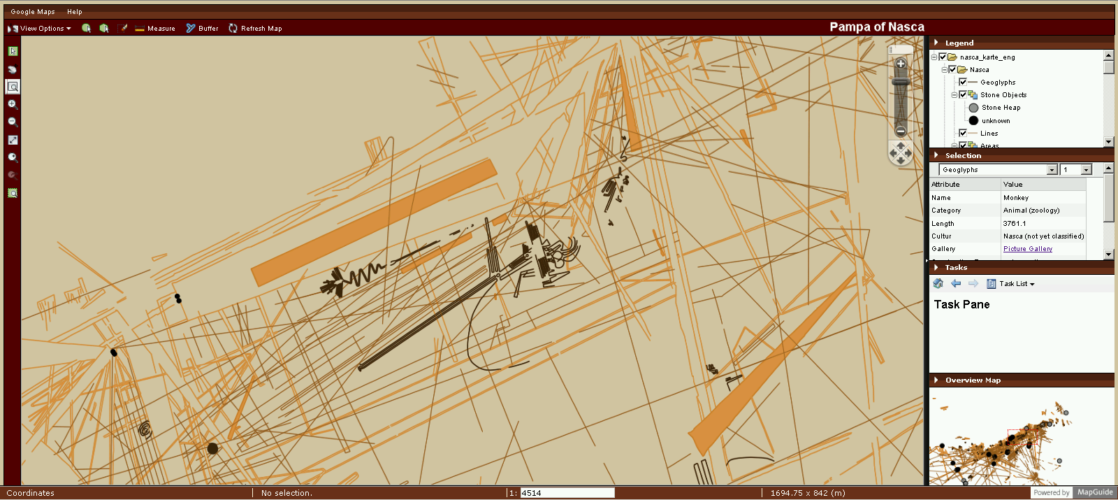 Nasca-WebGIS-Applikation mit MapGuide Open Source