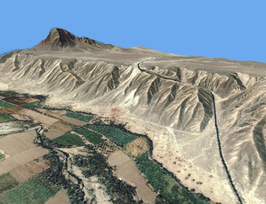 Overlay of DTM with Satellite data