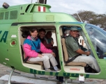 Mit dem Helikopter über die Pampa