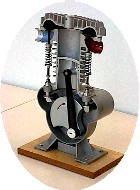 Modell eines Dieselmotors