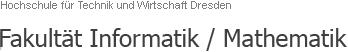 Schriftzug Fakultät Informatik/Mathematik