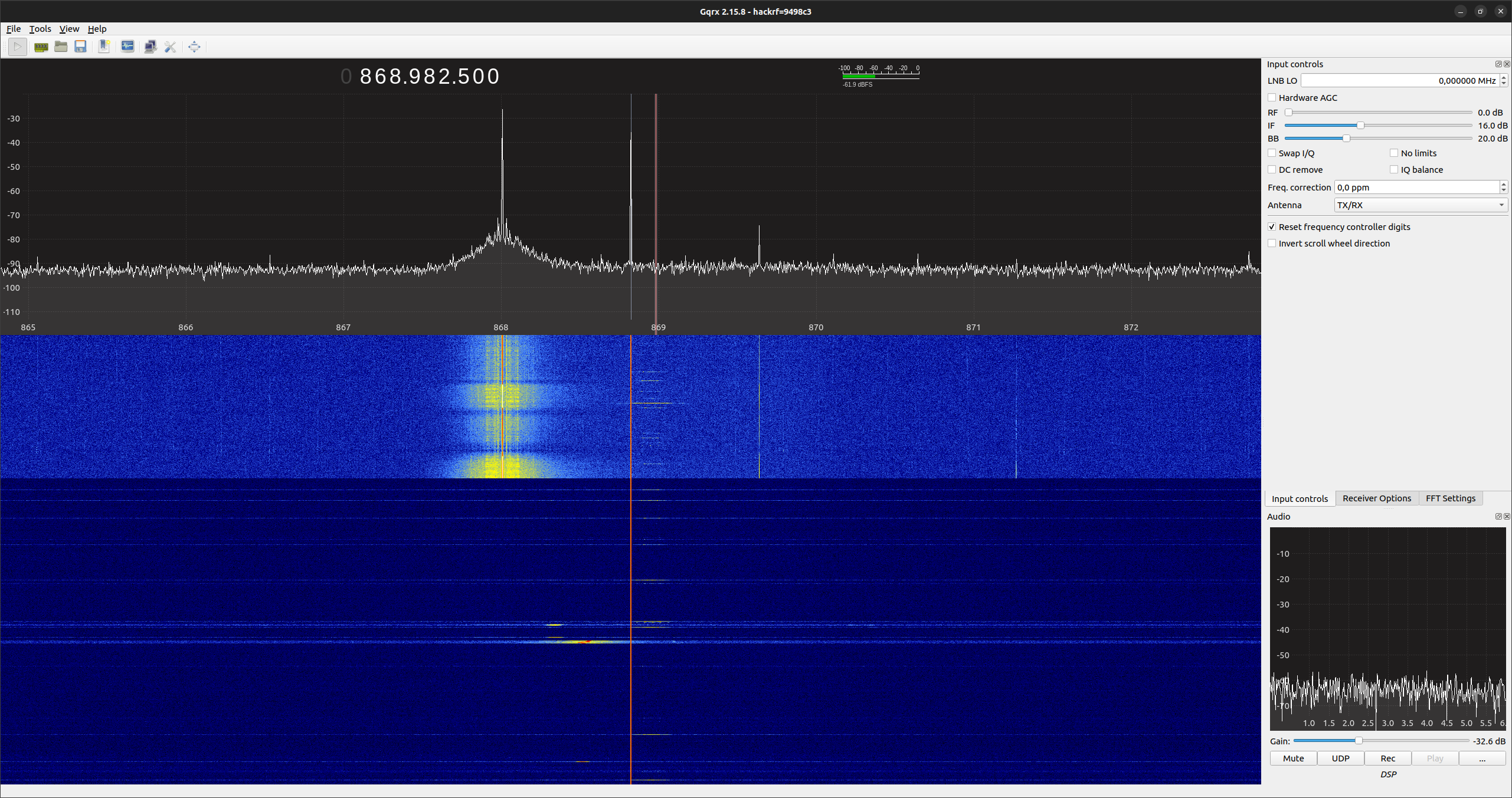 Messung mit GQRX