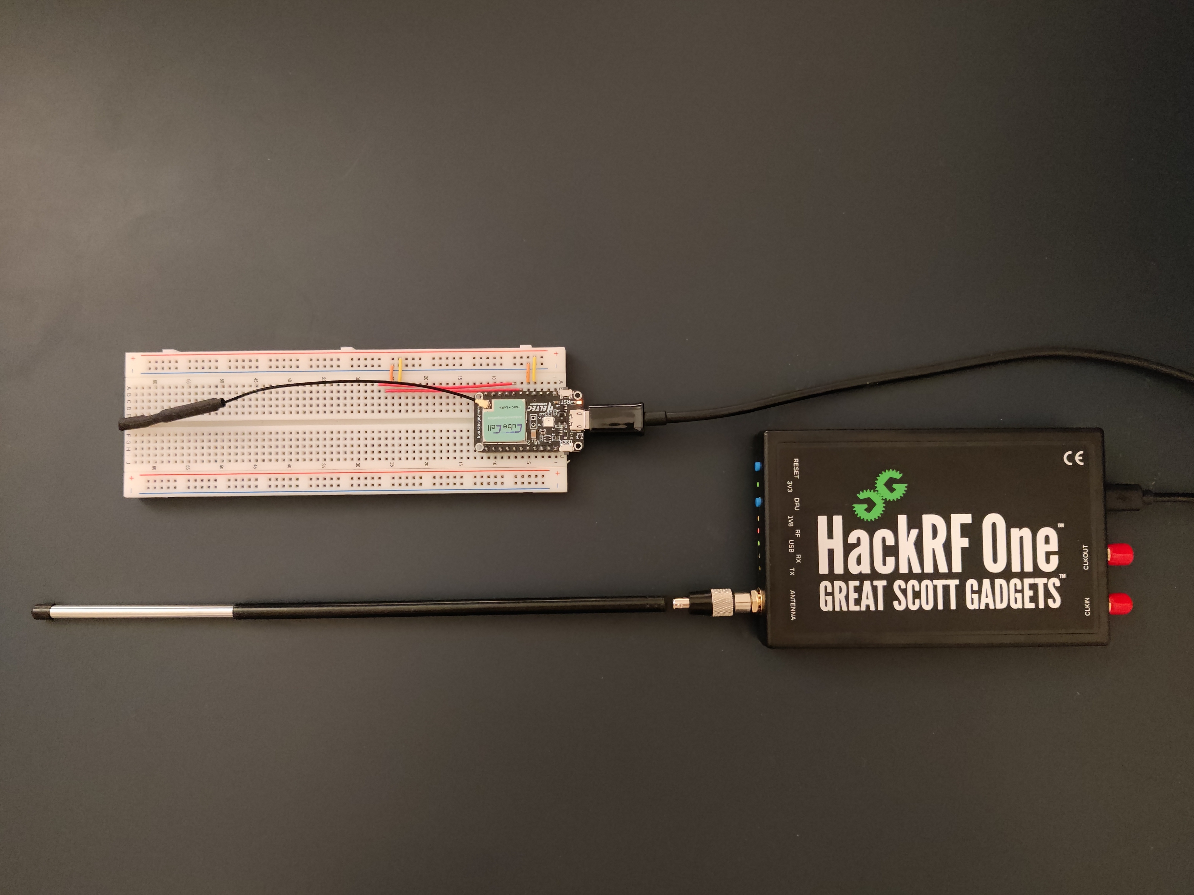 HackRF One mit Mikrocontroller